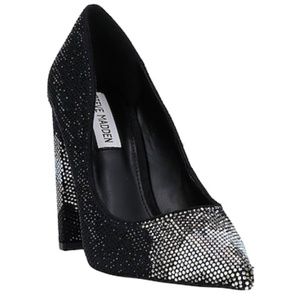 Steve Madden Trala Rhinestone Pumps( DISCOUNTED few stones missing)